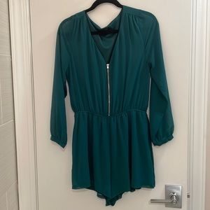 Green Express romper, Size M